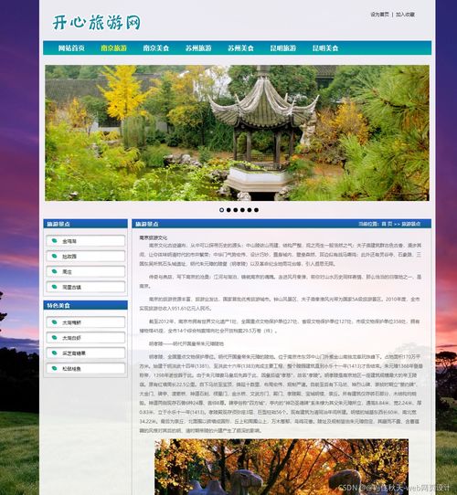 开心网旅游主题网站设计与开发项目策划
